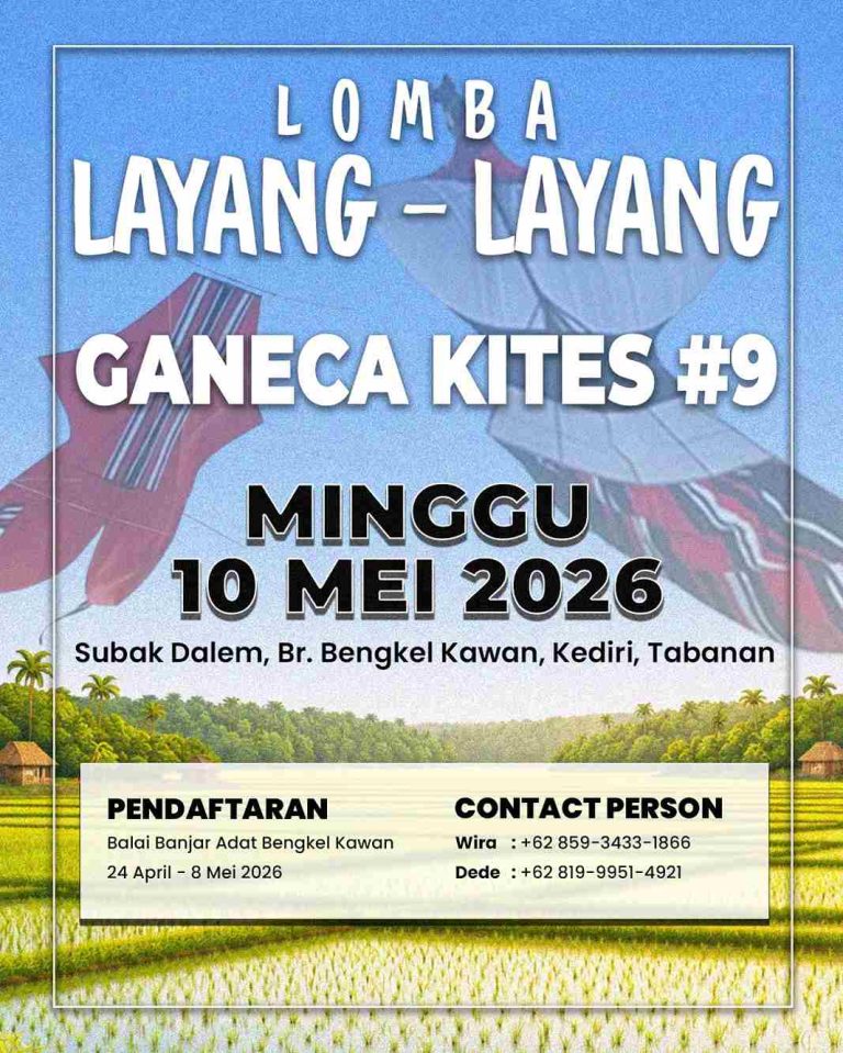 Lomba Layang-layang Ganeca Kites Festival 9 Tabanan bali