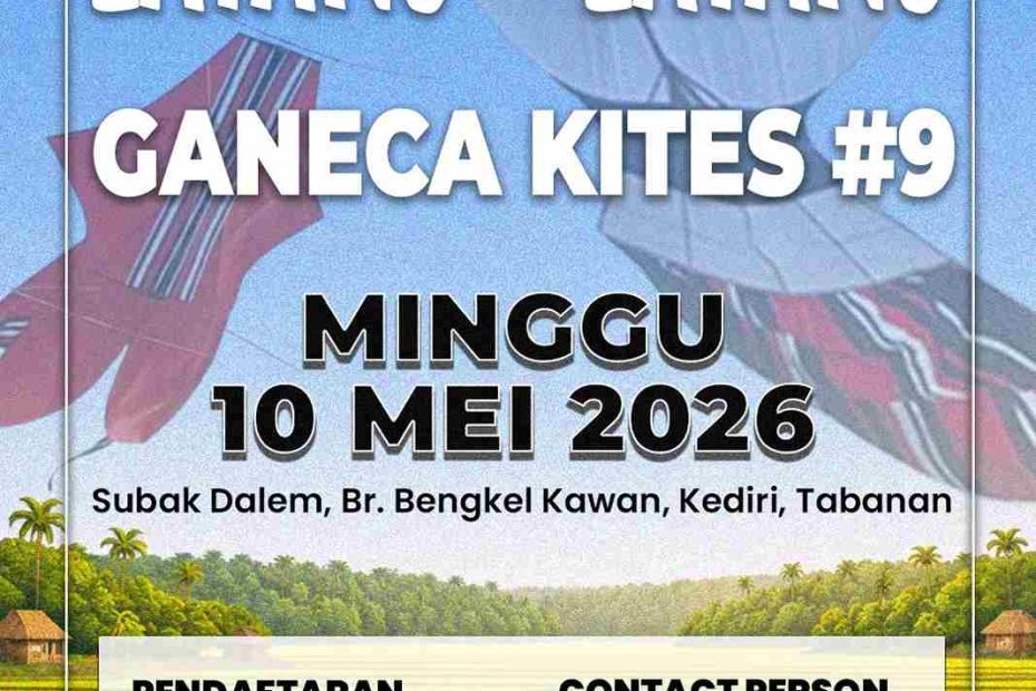 Lomba Layang-layang Ganeca Kites Festival 9 Tabanan bali